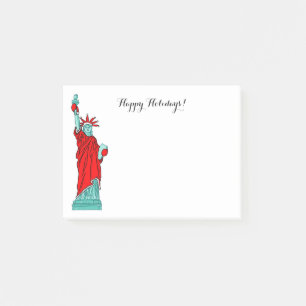 Post-it® Statue de la Liberté Père Noël Noël Vacances