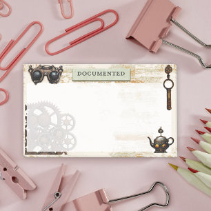 Post-it® Steampunk anachronique, engrenages rouillés 10"x6"