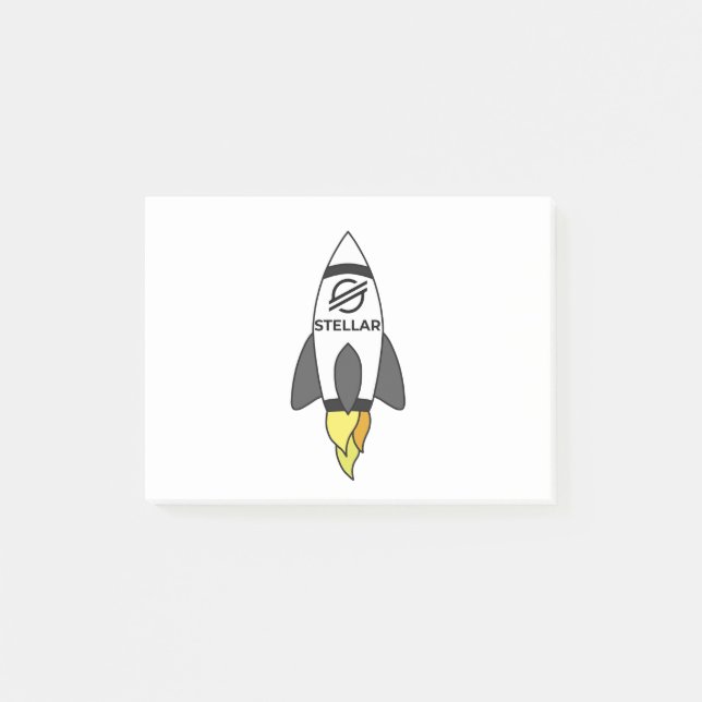 Post-it® Stellar À La Rocket Lune (Devant)