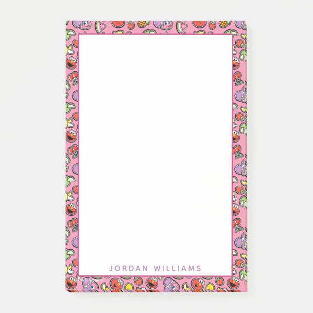 Post-it® Sticker Fruit Elmo & Abby Cadabby Motif (Devant)