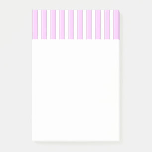 Post-it® Stickies Motifs à rayures blanches roses