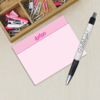 Post-it® Sticky minimaliste de Christian Lady's Pink AMEN