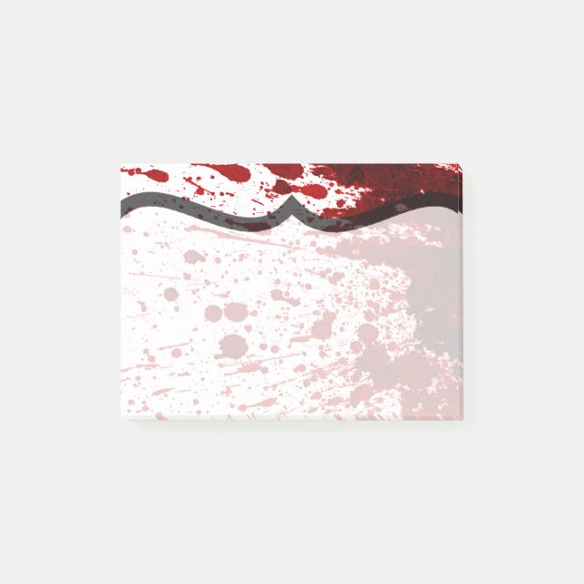Post-it® Sticky Notes Splatz de sang Vampire Gothique (Devant)