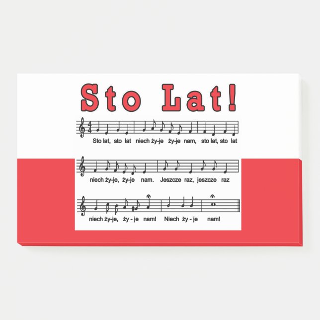 Post-it® Sto Lat ! Chanson (Devant)