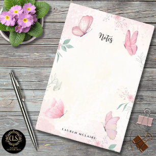 Post-it® Studio de Manucure Papillons Roses Personnalisés