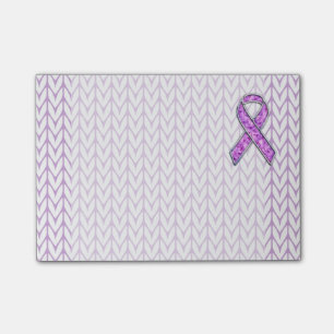 Post-it® Style Chrome Knit de sensibilisation au ruban rose
