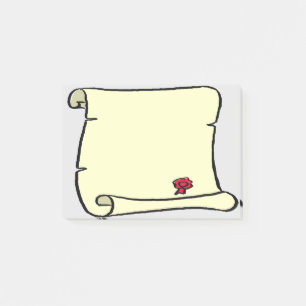 Post-it® Style de défilement d'ancien parchemin