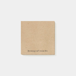 Post-it® Style de papier Kraft rustique personnalisé