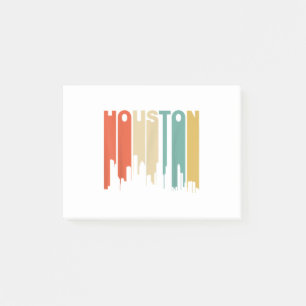 Post-it® Style Houston Texas Skyline des années 1970