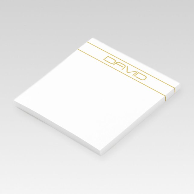 Post-it® Style moderne Editable Or Texte & Grilles (Créateur téléchargé)