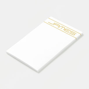 Post-it® Style moderne Editable Or Texte & Grilles