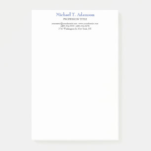 Post-it® Style rétro Élégant Plaque blanche simple