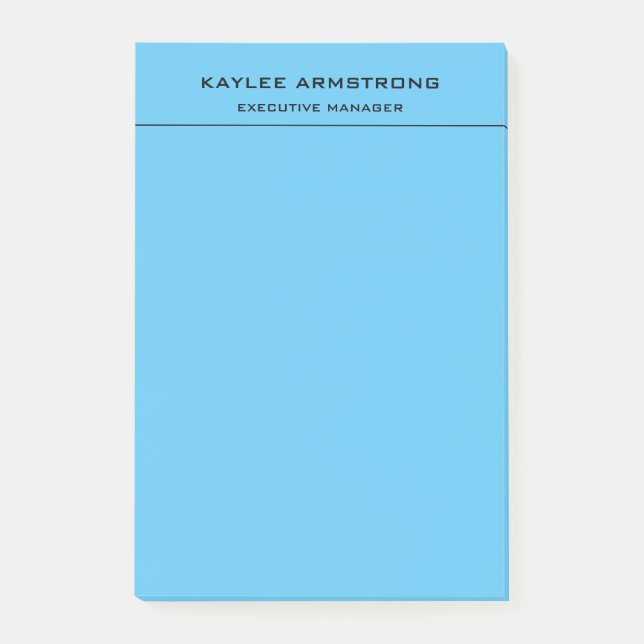 Post-it® Style simple professionnel Sky Blue (Devant)