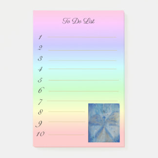 Post-it® stylish angel Michael on rainbow gradient