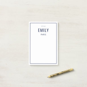 Post-it® Styliste de mode marine chic / Beauté / Influenceu