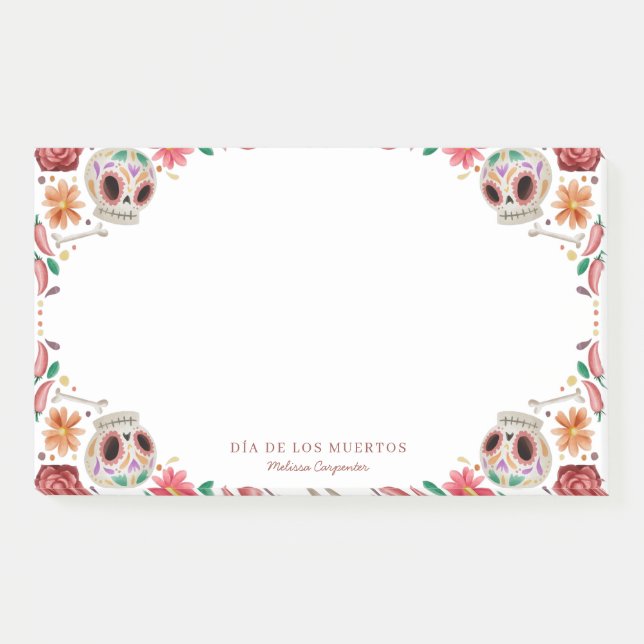 Post-it® Sugar Skulls Día de los Muertos Thème (Devant)