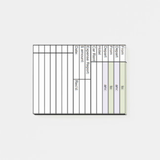 Post-it® Suivi des frais de voyage et des dépenses d'affair