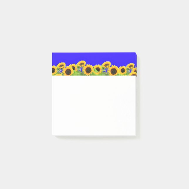 Post-it® Sunflower Post it Notes Ukraine Drapeaux couleurs (Devant)