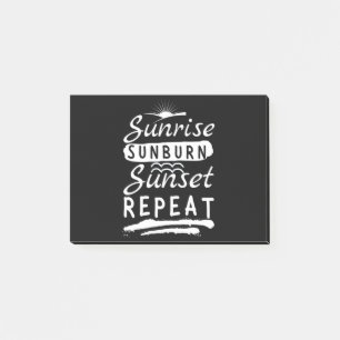 Post-it® Sunrise Sunburn Sunset Répéter la plage d'été