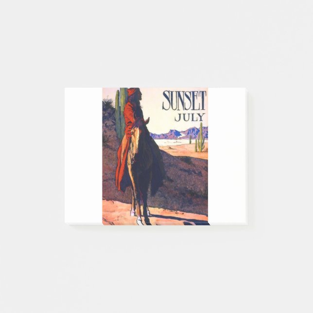 Post-it® Sunset Maynard Dixon Juillet (Devant)