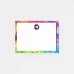 Post-it® Super Arc-en-ciel coloré Fun Batik Tie Dye Monogr