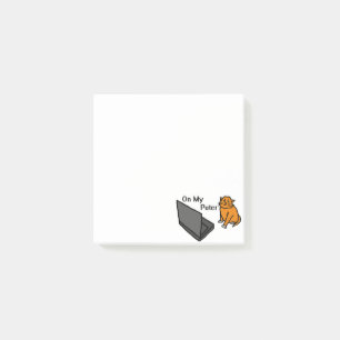 Post-it® Sur Mon Ordinateur Drôle Mème De Chat Orange