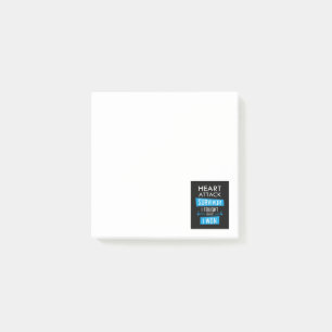 Post-it® Survivant de l'attaque cardiaque, je me suis battu