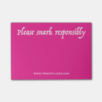 Svp de Snark notes collantes de façon responsable