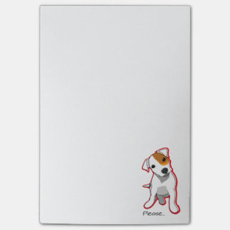 Post-it® "Svp" notes de post-it de Jack Russell Terrier