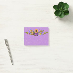 Post-it® Swag de tournesol lavande et or