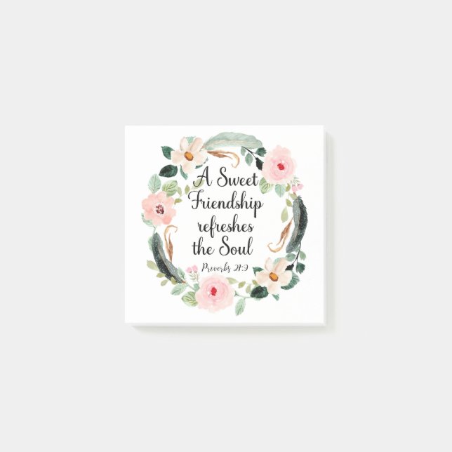 Post-it® Sweet Friendship rafraîchit le Soul Floral (Devant)