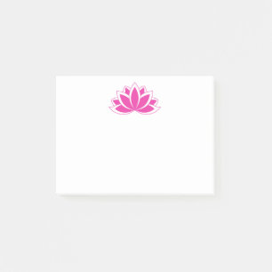 Post-it® Symbole bouddhiste rose d'origine Fleur Lotus