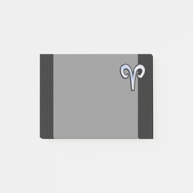 Post-it® Symbole de Chrome Like Aries Zodiac (Devant)