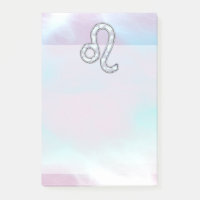 Symbole de Leo Zodiac sur Pastels Style Nacre Impr