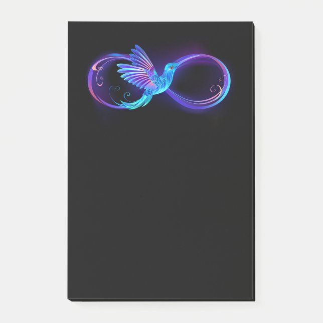 Post-it® Symbole de Neon Infinity par Glowing Hummingbird (Devant)