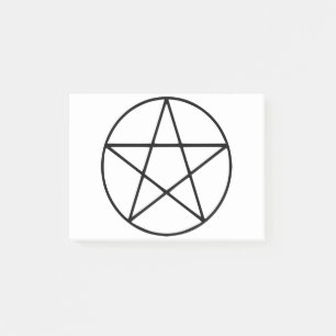 Post-it® Symbole de pentagramme - Forme d'étoile à cinq p