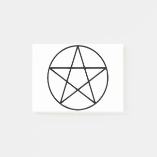 Post-it® Symbole de pentagramme - Forme d'étoile à cinq poi