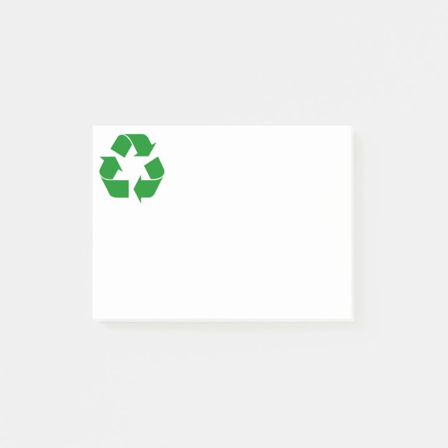 Post-it® Symbole de recyclage - Vert (Devant)