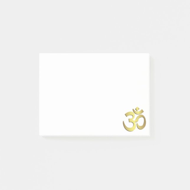 Post-it® Symbole de yoga de l'OM (Aum) Namaste (Devant)