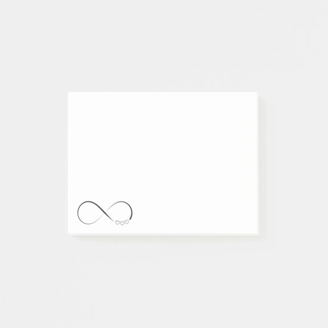 Post-it® Symbole des coeurs d'infini (Devant)