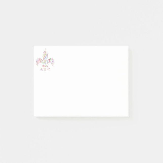 Post-it® Symbole des mots Fleur de Lis (Devant)