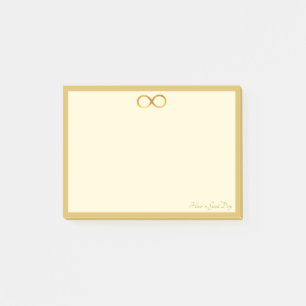 Post-it® Symbole d'infini doré