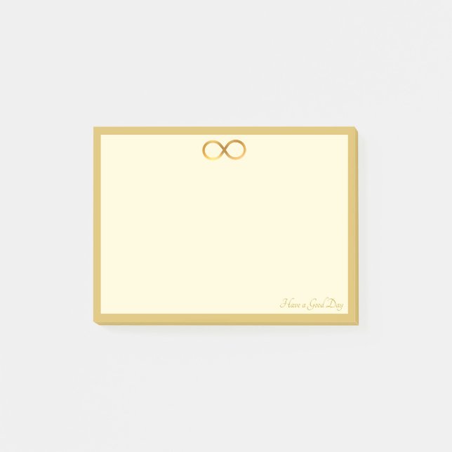 Post-it® Symbole d'infini doré (Devant)