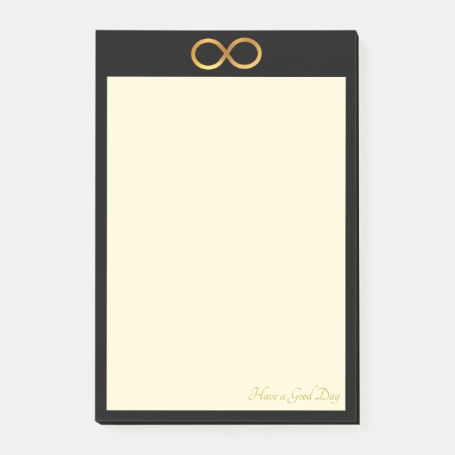 Post-it® Symbole Golden Infinity Choses à faire (Devant)