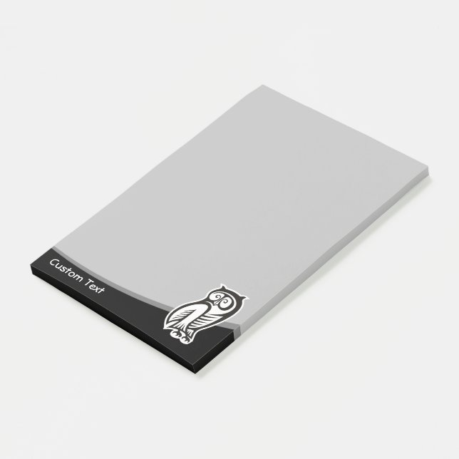 Post-it® Symbole hibou noir (Incliné)