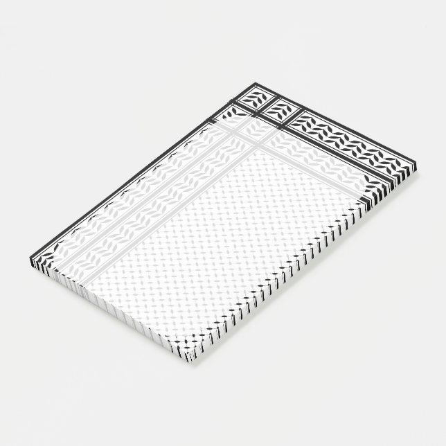 Post-it® Symbole Keffiyeh de la Palestine Motif de résistan (Incliné)