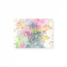 Symbole main HAMSA Aquarelle colorée