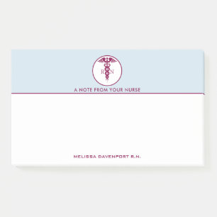 Post-it® Symbole Médicale simple Red Caduceus Nurse