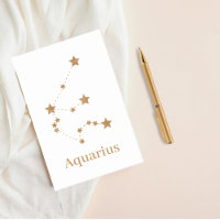 Symbole moderne Zodiac Gold Aquarius | Air de l'él