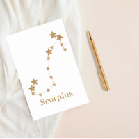 Symbole moderne Zodiaque Scorpie Or | Eau de l'élé